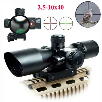 Taktično Lov Airsofts Riflescope 4-12X50 Zračno Puško, Rdeča, Zelena Pika Laser Pogled Področje Holografski Puška Optika Področje uporabe