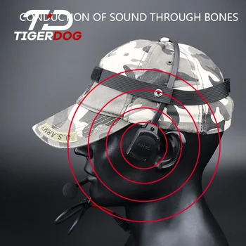 Taktično MH180 V Kostni Prevodnosti Slušalke Komunikacije Slušalke Hladen In Zračen 7.0 Plug KENWOOD Airsoft, Lov