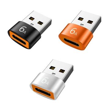Tip C do USB 3.0 OTG Adapter, Priključek za Podporo Moč Polnjenja Prenos Podatkov 6A USB C Ženski USB Pretvornik Moški