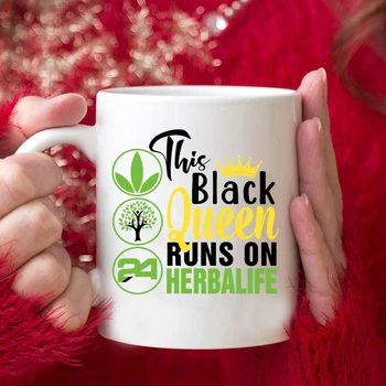 To Črna Kraljica Deluje na Herbalife Vrč Smešno Herbalife Kava Skodelice Srčkan Herbalife Ljubitelje Kava Pokal Keramične Skodelice Darilo za Ljubitelje