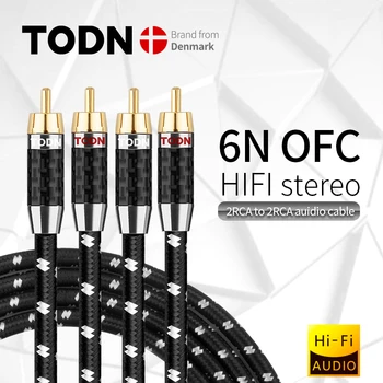TODN HIFI Stereo 1 Par RCA Kabel, Stereo Kabel RCA Visoko zmogljivih Premium Hi-Fi Avdio kabel 2RCA, da 2RCA Povezujejo Kabel