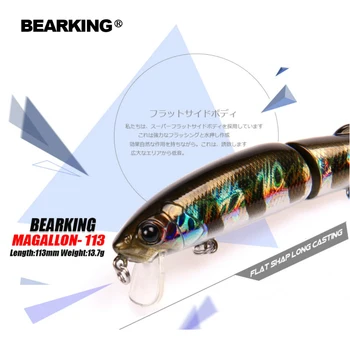 Trgovina na drobno Bearking vroče model ribolov vab težko vabe 113mm za 13,7 g pisanec opremljen kakovost profesionalno črno ali belo kljuke