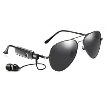 Ultra-tanek Prenosni V Uho Slušalke sončna Očala Kovinski Okvir z Mic Šport Pametno Klicanje sončna Očala za Delo Vožnje Hoja