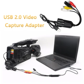 USB 2.0 Video Zajem vmesniško Kartico Video DVR 4 Kanalni Video TV, DVD-VHS TV Za Win7/8/10/XP/Vista Dropshipping