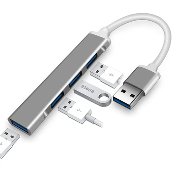 USB C HUB 3.0 Tip C 3.1 4 Port Multi Splitter OTG Adapter Za Lenovo, HUAWEI Xiaomi Macbook Pro 13 15 Air Pro PC Dodatki