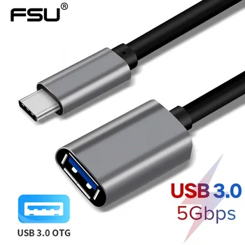 USB Tip C C za USB 3.0, OTG Moški-Ženska 5Gbps USB3.0 Tip-C Podatkov Podaljšek Priključek za Macbook pro samsung s9