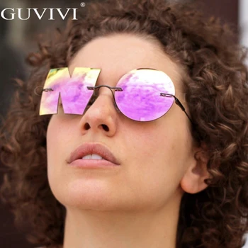 Vintage Steampunk sončna Očala Ženske 2020 Retro Rimless sončna Očala Moških Punk sončna Očala blagovne Znamke Oblikovalec Očala Prevelik UV400