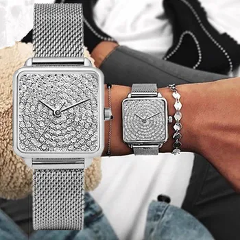 Visoka kakovost luksuznih modnih high-end Mantianxing Diamond Jekla Pasu Ženske Quartz uro Fant Poslovnih Športna Ura relojes