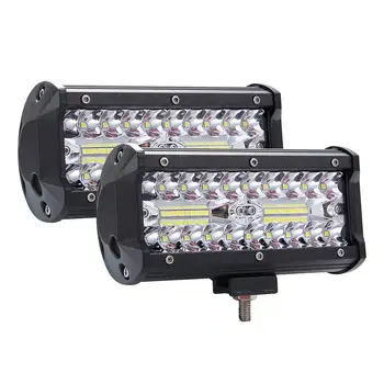 Visoko Bright120W Delo Svetlobe, LED 3 Vrstic 7inch 40000LM Bar svetlobni pramen DC 9-30V 6000K Delovna Luč za SUV ATV Traktor Tovornjaki