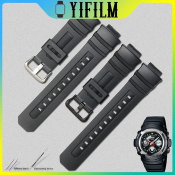 Visoko Kakovostni Zapestje Traku Za Casio G-Shock AW-591 590/5230/282B AWG-M100/101 G-7700/7710 Zamenjava Zapestnico Watch Band