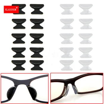 Vroče Prodajo 5 Parov Udobno Eyeglass Sunglass Očala Očala Anti-Slip Silikonski Palico Na Nos Pad Očala Pribor Deli