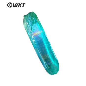 WT-G124 Gorgerous Modra Aura kristalno točke Lepa raw titana kristali kremena točke za nakit, izdelava