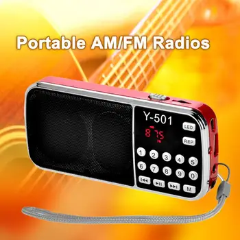 Y-501 FM Radio, Digitalni Podpira TF Kartice USB, AUX Prenosna LED Svetilka Zvok Predvajalnik Glasbe Zvočnik za Mobilni Telefon