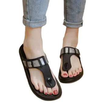 YRZL japonke Ženske Poletje Platformo Sandale, ki Modne Mehko Edini Klin Copate Zunanja Notranja Plaži Kopalnica Sandali