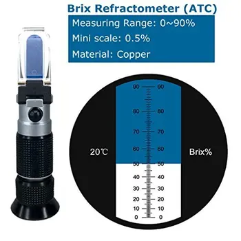 Z Brix Refraktometer ročni Refraktometri s Samodejnim Temperatura Nadomestilo za Sladkor Vsebine Merjenja Brix Obsega Ra