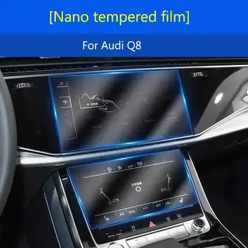 Za Audiju Q8 2019 2020 2021 avtoradio LCD Armaturno Ploščo Zaslona GPS Navigacijski Zaslon Kaljeno Steklo Zaslona Zaščitno folijo