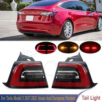 Za Avto Zadnji Odbijač Zavorna Luč Zadaj Rep Lučka Za Tesla Model 3 2017-2021 Azijske In Evropske Različice 1077397-00-G 1077398-00-F