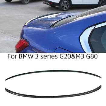 Za BMW Serije 3 G20 G28&M3 G80 M3 Slog Ogljikovih vlaken Zadnji Spojler Trunk krilo 2018-2023 FRP satja Kovani