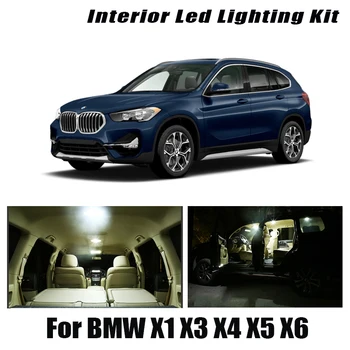 Za BMW X1 (E84 F48 X3 E83 F25 X4 F26 X5 E53 E70 X6 E71 E72 Vozila LED Notranja Luč Kit Canbus Brez Napake avtomobilih