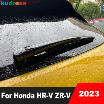 Za Honda HR-V ZR-V 2023 Ogljikovih Vlaken Avto Zadnje Okno Stekla Pokrov Odreži Rep Windows vetrobranskega stekla Oblikovanje Okraskov Nalepke, Dodatki