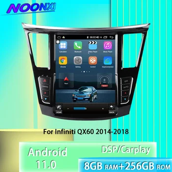 Za Infiniti QX60 2014-2018 Tesla Zaslon 8+256G Android 11.0 Avto Radio Multimedijski Predvajalnik, Stereo GPS Navigacija Carplay Vodja Enote