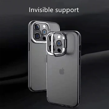 Za iPhone 13 12 11 Pro Mini Max razkošje, motnega, kovinski nosilec za zadnji pokrov za iPhone 13 prstnih dokaz shockproof primeru telefon