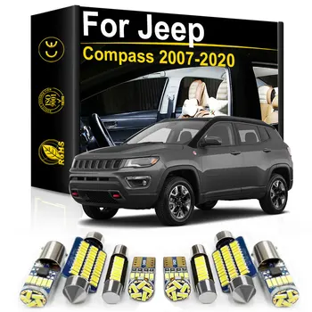Za Jeep Compass 2007 2008 2010 2011 2012 2013 2014 2015 2016 2017 2018 2019 2020 Dodatki Avto Notranje Svetlobe LED Canbus