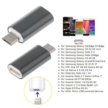 Za Lightning 8Pin Ženski Mikro USB/Tip C Moški SINHRONIZACIJA Polnjenje Pretvornik Adapter za iPhone Kabel za Xiaomi Huawei Android Telefon