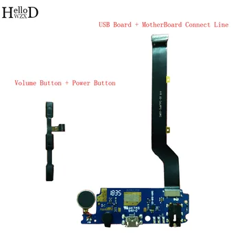 Za Meizu C9 / C9 Pro Moč Gumbom za Glasnost + USB Polnjenje Dock Vmesnik Priključite Odbor matične plošče Connect Flex Kabel