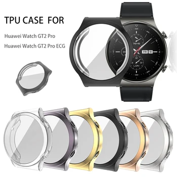 Zaslon Patron Primeru za Huawei Watch GT2 Pro Ultra Slim Mehko TPU Watch Kritje za Huawei GT 2 Pro EKG Odbijača Zaščitna Lupina