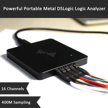 Zmogljiv Prenosni Kovinski DSLogic Logic Analyzer 16 Kanalov 400M Vzorčenje USB-temelji Razhroščevalne Logic Analyzer