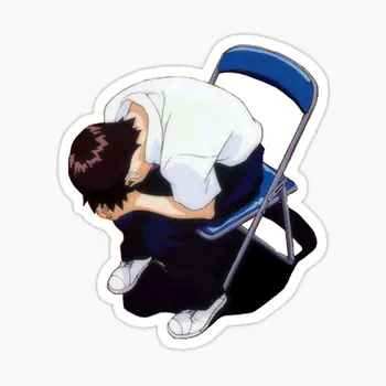 Žalosten Fant Shinji 5PCS Nalepke za Lepe Risanke Dekor Odbijača Okno Prostor za Prtljago Steklenice Vode Nalepke, Stenske Dekoracije
